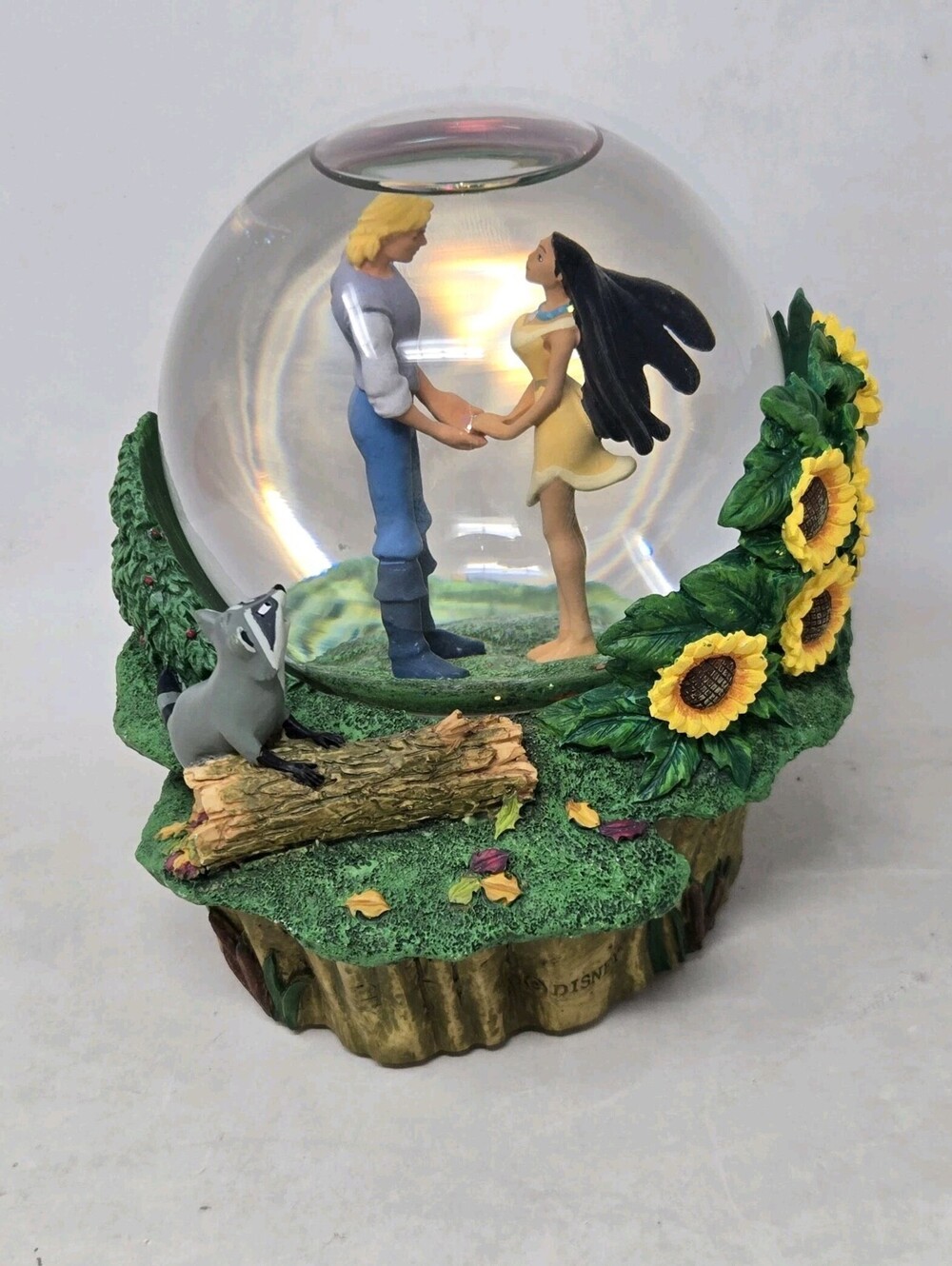 Disney Pocahontas And John Colors Of The Wind Musical Snow Globe